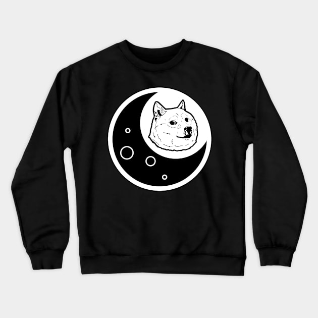 Doge to the Moon! Crewneck Sweatshirt by Starline Hodge